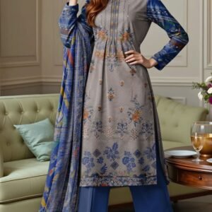 lawn embroidered 3 piece