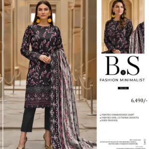 lawn embroidered 3 piece