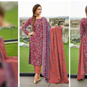 lawn embroidered 3 piece