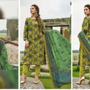 lawn embroidered 3 piece