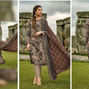 lawn embroidered 3 piece