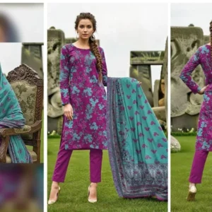 lawn embroidered 3 piece