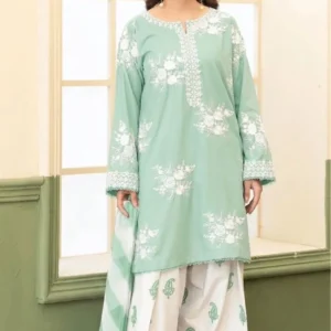 lawn 3 piece embroidered