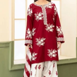 lawn 3 piece embroidered