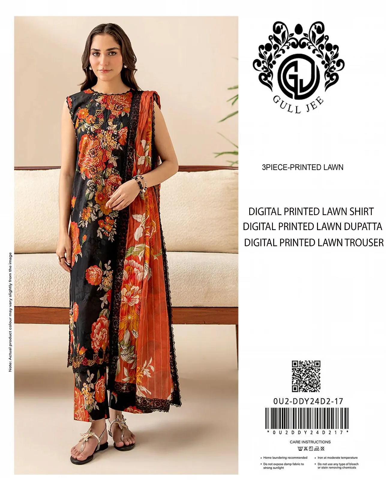Gul Jee Digital Printed Lawn suit