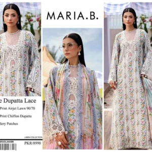 Maria B Printed Lawn 3 Piece Suit