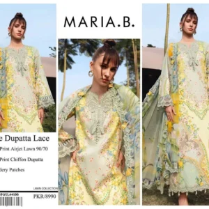 Maria B Printed Lawn 3 Piece Suit