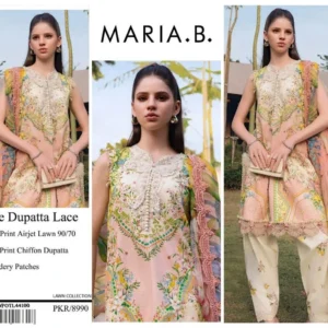 Maria B Printed Lawn 3 Piece Suit