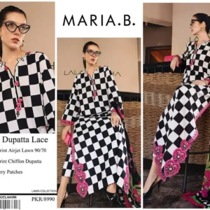 Maria B Printed Lawn 3 Piece Suit