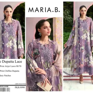 Maria B Printed Lawn 3 Piece Suit