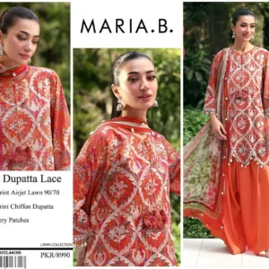 Maria B Printed Lawn 3 Piece Suit