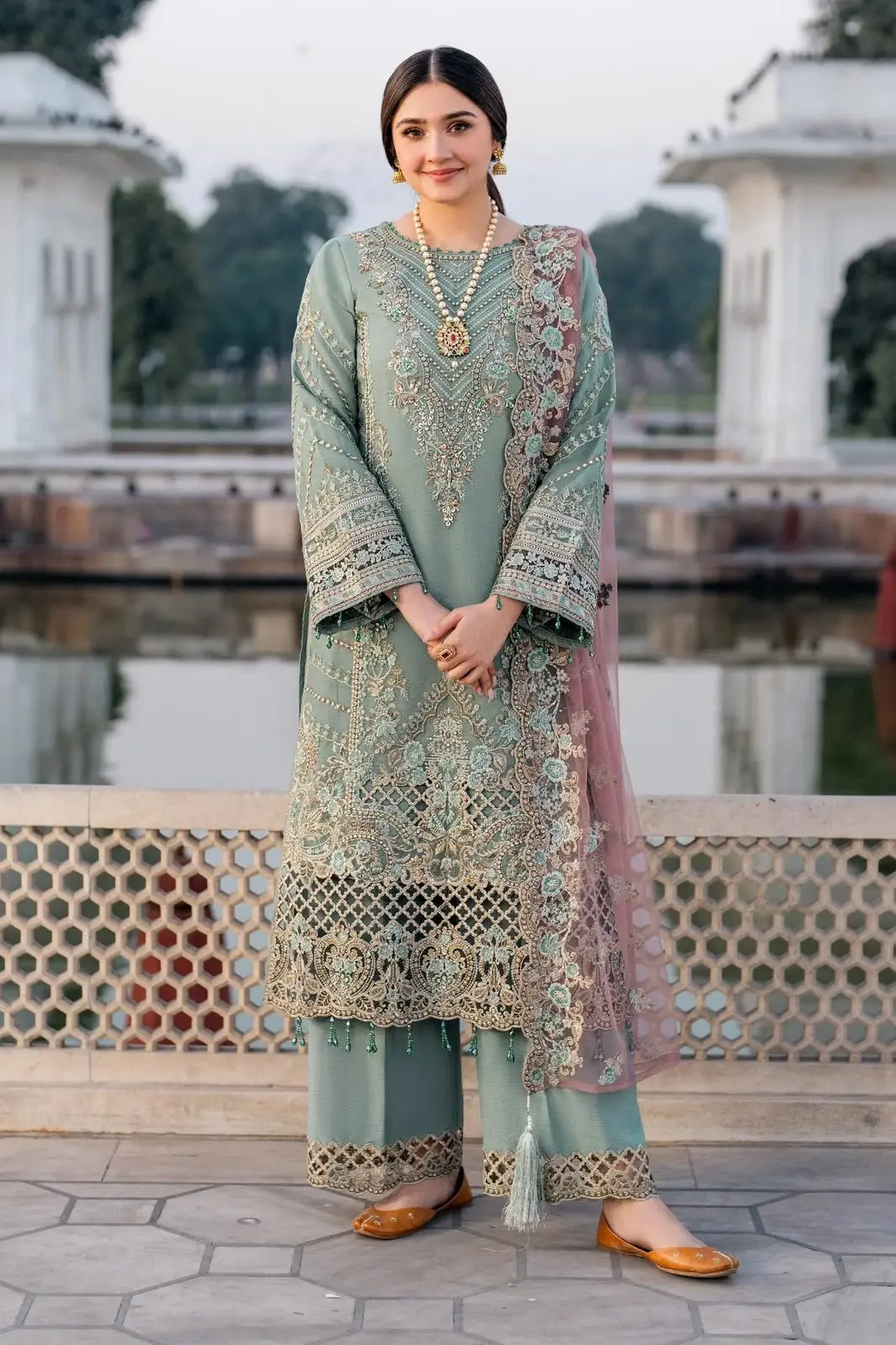 IMROZIA Chiffon Net Suit 2026