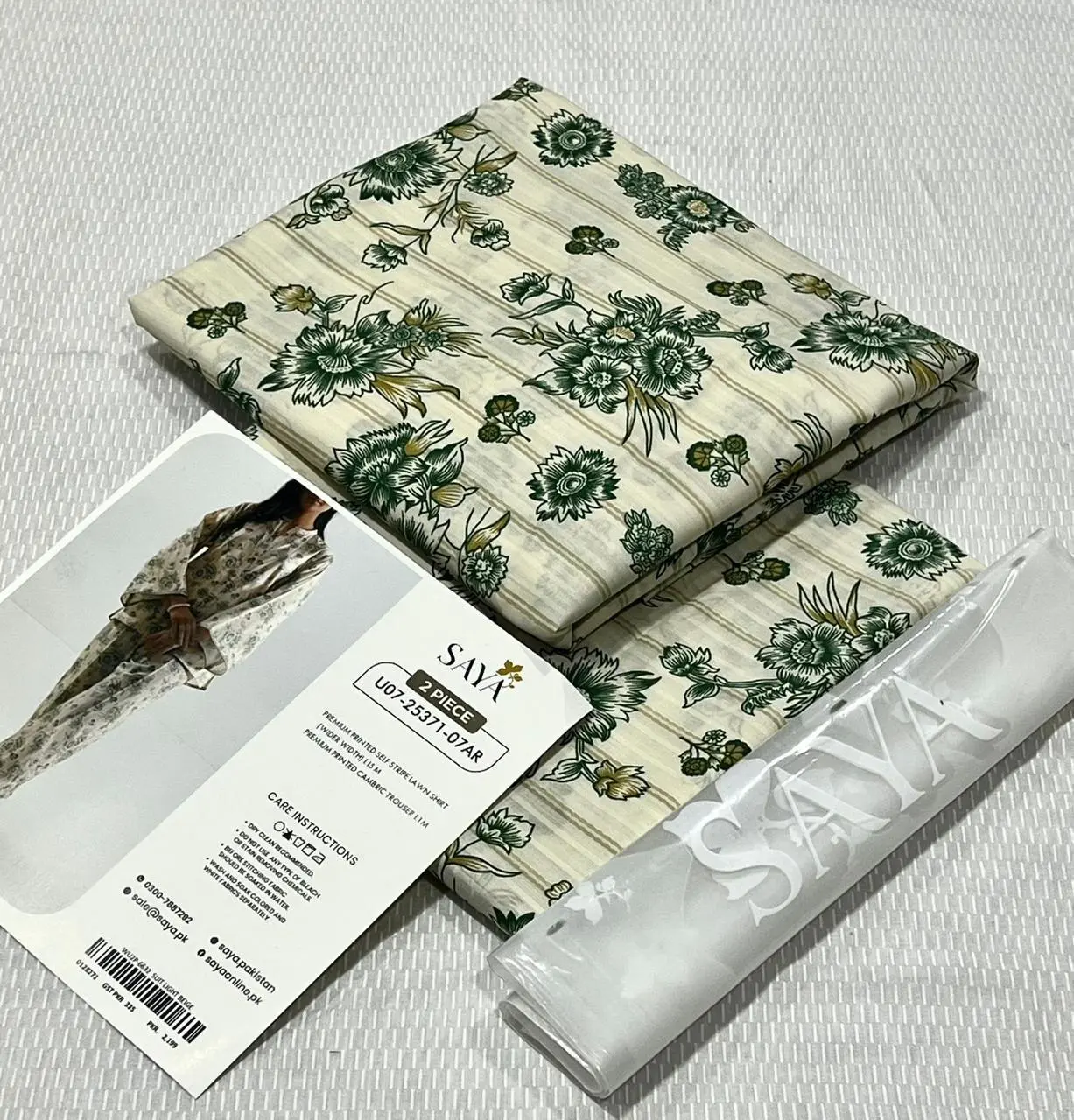 SAYA Printed Lawn Suit 2026
