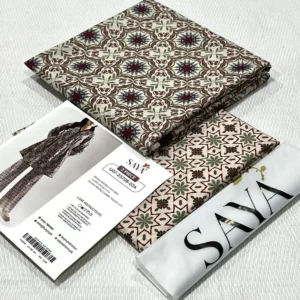 SAYA Printed Lawn Suit 2026