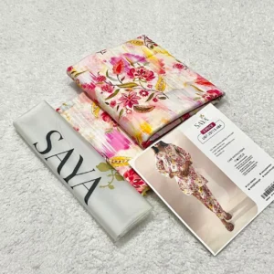 SAYA Printed Lawn Suit 2026