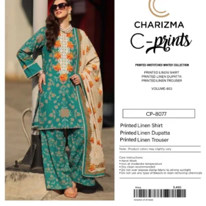 C PRINTS Linen 3 Piece Suit 2026