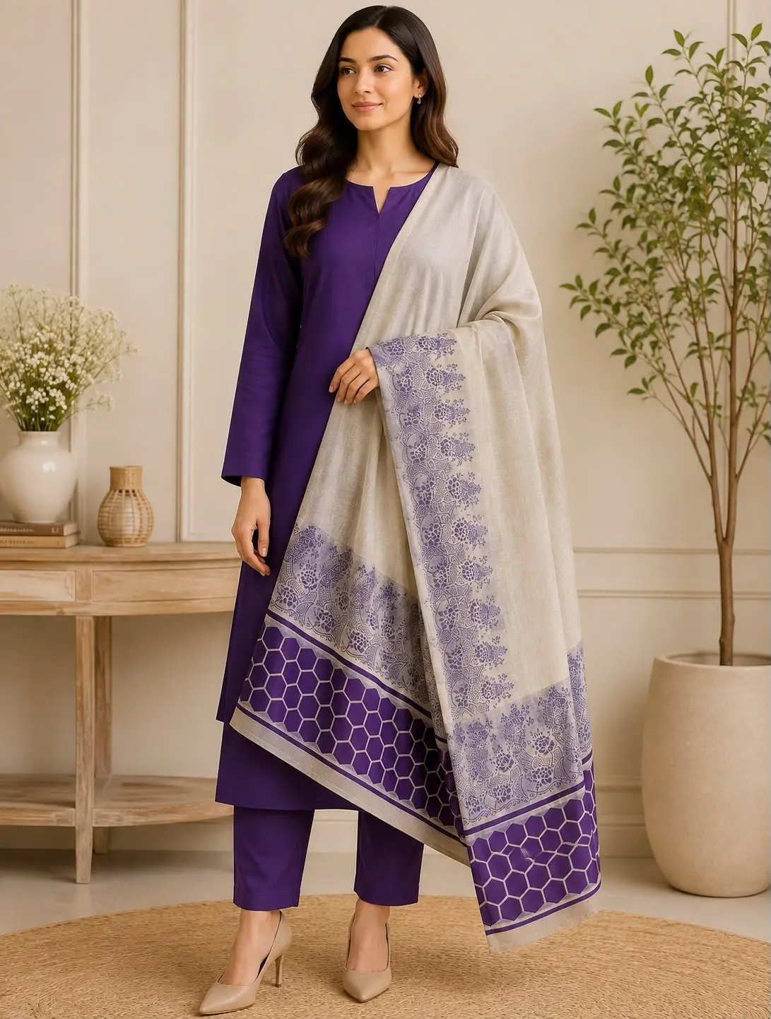 WMR Dhanak With Banarsi Collection 2026 Winter Unstitched Suit