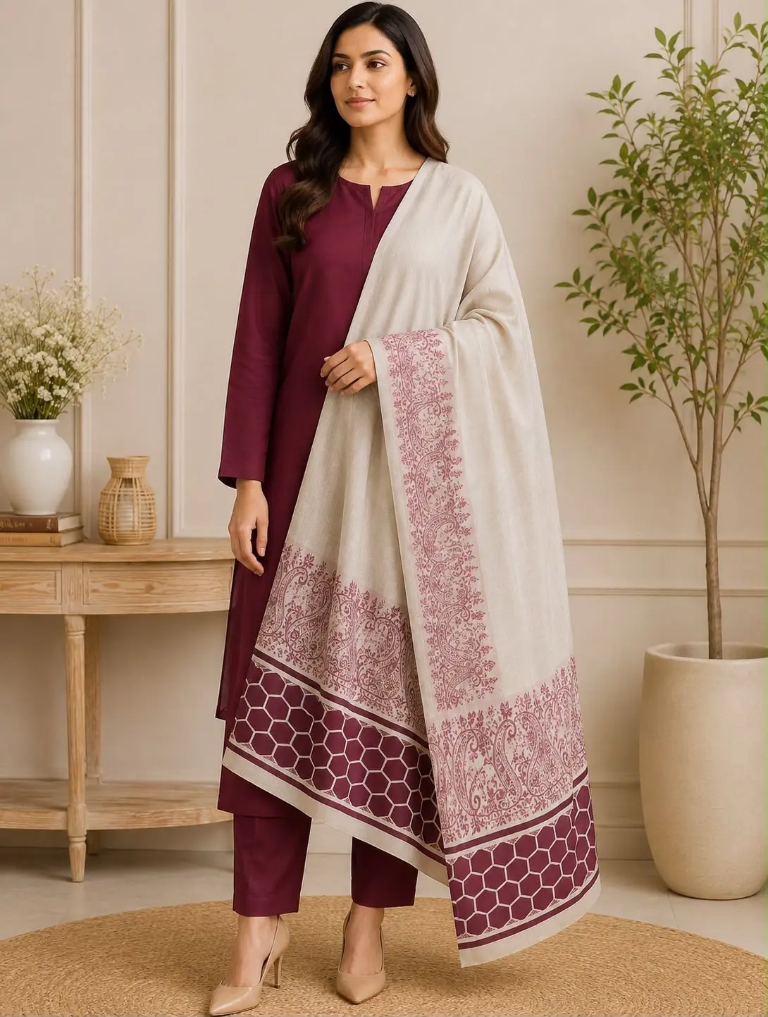 WMR Dhanak With Banarsi Collection 2026 Winter Unstitched Suit