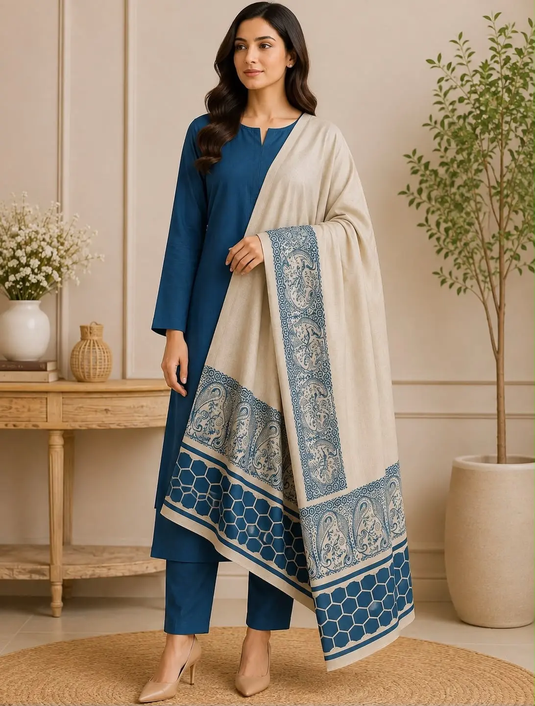 WMR Dhanak With Banarsi Collection 2026 Winter Unstitched Suit
